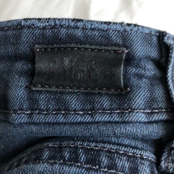 Paige Dark Wash Skinny Jeans (Dark Tag and Dark Button) - Picture 2 of 5